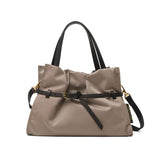 【正規品】 ヴィオラドーロ トートバッグ レディース VIOLAd'ORO 斜め掛け 軽い 軽量 ブランド かわいい 小さめ レザーコンビ ショルダー 日本製 2WAY A5 BIANCA ナイロンドロストトートバッグ M V-2293