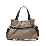 【正規品】 ヴィオラドーロ トートバッグ レディース VIOLAd'ORO 斜め掛け 軽い 軽量 ブランド かわいい 小さめ レザーコンビ ショルダー 日本製 2WAY A5 BIANCA ナイロンドロストトートバッグ M V-2293