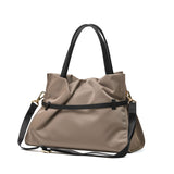 【正規品】 ヴィオラドーロ トートバッグ レディース VIOLAd'ORO 斜め掛け 軽い 軽量 ブランド かわいい 小さめ レザーコンビ ショルダー 日本製 2WAY A5 BIANCA ナイロンドロストトートバッグ M V-2293