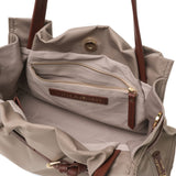 【正規品】 ヴィオラドーロ トートバッグ レディース VIOLAd'ORO 斜め掛け 軽い 軽量 ブランド かわいい 小さめ レザーコンビ ショルダー 日本製 2WAY A5 BIANCA ナイロンドロストトートバッグ M V-2293