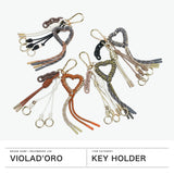【正規品】 ヴィオラドーロ キーホルダー ブランド 大人 おしゃれ アクセサリー VIOLAd'ORO バッグ チャーム カラビナ レザー 革 かわいい パーツ レディース BIANCA パラコードハート バッグチャーム V-5082