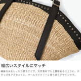 【正規品】 ヴィオラドーロ かごバッグ レディース トート ブランド 大人 VIOLAd'ORO バッグ カゴバッグ 夏 小さめ 小さい 自立 上品 レザー 革 ナチュラル 女性 MIRO スタッズ付きアバカ製 トートバッグ V-9009