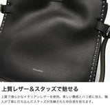 【正規品】 ヴィオラドーロ トートバッグ レディース ショルダー 小さめ VIOLAd'ORO バッグ 軽量 軽い ブランド 2WAY ショルダー付き 肩掛け 斜めがけ 革 レザー A5 MIRO スタッズ レザートートバッグ V-9045
