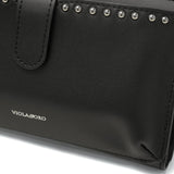 【正規品】 ヴィオラドーロ スマホショルダー かわいい 財布 大人 ブランド 小銭入れ付き VIOLAd'ORO バッグ ショルダーバッグ 財布も入る レディース MIRO スタッズ付き横型スマートフォンポシェット V-9052
