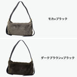 【正規品】 ヴィオラドーロ ショルダーバッグ レディース VIOLAd'ORO ブランド ファーバッグ 軽い かわいい 斜め掛け 肩掛け きれいめ おしゃれ ELMO レッキスラビットエコファー ワンショルダーバッグ V-9099