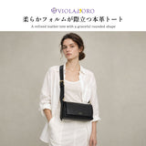 【正規品】 ヴィオラドーロ ボディバッグ レディース VIOLAd'ORO ブランド レザー 牛革 肩かけ 斜めがけ エレガント おしゃれ 小さめ コンパクト ショルダー TRERO イタリアンレザーボディバッグ V-1645