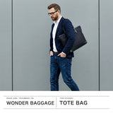 【正規品2年保証】 ワンダーバゲージ トートバッグ メンズ レディース ファスナー付き A4 大きめ WONDER BAGGAGE バッグ ブランド ナイロン 日本製 本革 ビジネス 通勤 通学 14.5L GOODMANS デイリー WB-G-039