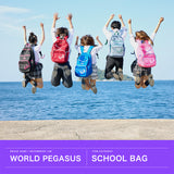 【正規取扱店】 ワールドペガサス リュック レディース 通学 大容量 WORLD PEGASUS 大きめ 軽い 女子 通学リュック 通学バッグ 高校生 中学生 バッグ デイパック PC収納 A4 2層 32L 14inch クイン WP003
