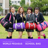 【正規取扱店】 ワールドペガサス ボストンバッグ レディース 大容量 修学旅行 ナイロン WORLD PEGASUS バッグ 軽量 おしゃれ かわいい スクールバッグ 高校生 女子 女子高生 通学 35L ワッペ WP005