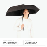 ウォーターフロント 折りたたみ傘 メンズ レディース 晴雨兼用 Waterfront 雨傘 日傘 UVカット 紫外線対策 大きめ 無地 シンプル 撥水 クイックシャット 自動開閉 折 60cm U360-1302