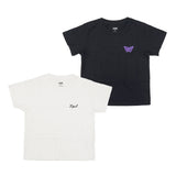 エックスガール Tシャツ レディース X-girl 半袖 綿100% 無地 ロゴ ブランド おしゃれ かわいい カジュアル クルーネック 2枚セット 白 黒 コンパクト トップス カットソー LOGO AND BUTTERFLY 2P S/S BABY TEE 105252011032