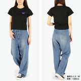 エックスガール Tシャツ レディース X-girl 半袖 綿100% 無地 ロゴ ブランド おしゃれ かわいい カジュアル クルーネック 2枚セット 白 黒 コンパクト トップス カットソー LOGO AND BUTTERFLY 2P S/S BABY TEE 105252011032