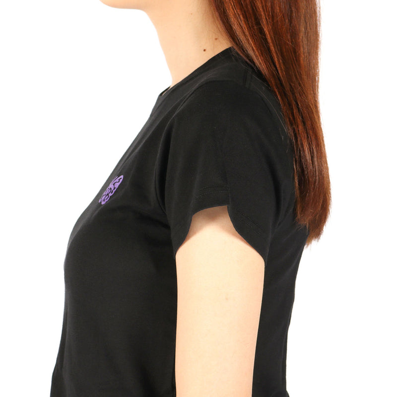 エックスガール Tシャツ レディース X-girl 半袖 綿100% 無地 ロゴ ブランド おしゃれ かわいい カジュアル クルーネック 2枚セット 白 黒 コンパクト トップス カットソー LOGO AND BUTTERFLY 2P S/S BABY TEE 105252011032