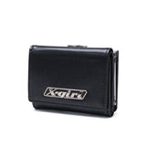 Dompet dompet tri-lipat x-gadis untuk wanita sekolah menengah gadis x-girl kompak tri-lipat jenama hitam logo plat mini dompet 105252054008