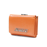 Dompet dompet tri-lipat x-gadis untuk wanita sekolah menengah gadis x-girl kompak tri-lipat jenama hitam logo plat mini dompet 105252054008