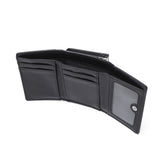 Dompet dompet tri-lipat x-gadis untuk wanita sekolah menengah gadis x-girl kompak tri-lipat jenama hitam logo plat mini dompet 105252054008