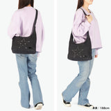 【セール30％OFF】 エックスガール ショルダーバッグ レディース A4 X-girl バッグ 小さめ 斜めがけ 軽量 大人 女子 ワンハンドル Y2K デニム おしゃれ 黒 星 ブラック ストリート STUDDED DENIM SHOULDER BAG 105252053013