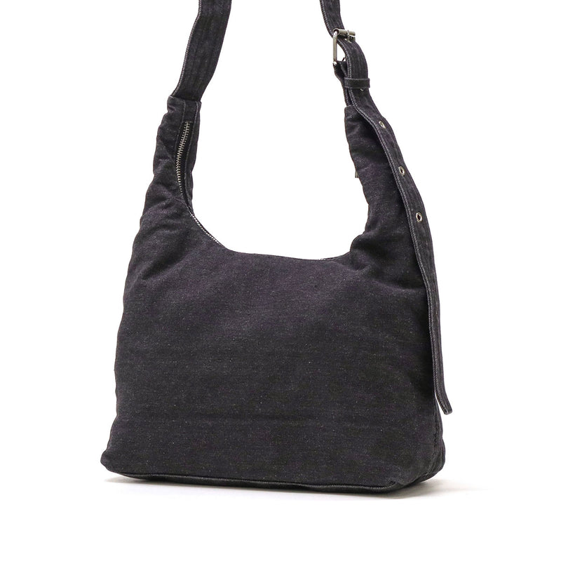 【セール30％OFF】 エックスガール ショルダーバッグ レディース A4 X-girl バッグ 小さめ 斜めがけ 軽量 大人 女子 ワンハンドル Y2K デニム おしゃれ 黒 星 ブラック ストリート STUDDED DENIM SHOULDER BAG 105252053013