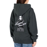 エックスガール パーカー レディース ジップ薄手 X-girl 秋 冬 大きめ おしゃれ ブランド ジップアップ スウェットパーカ 綿 フーディー ストリート トップス FACE BOX PATCH ZIP UP SWEAT HOODIE 105253012005