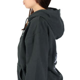 エックスガール パーカー レディース ジップ薄手 X-girl 秋 冬 大きめ おしゃれ ブランド ジップアップ スウェットパーカ 綿 フーディー ストリート トップス FACE BOX PATCH ZIP UP SWEAT HOODIE 105253012005