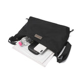 エックスガール ショルダーバッグ レディース かわいい ナイロン 斜めがけバッグ 大きめ おしゃれ X-girl ショルダー バッグ 斜めがけ 斜め掛け 軽い 軽量 ブランド 女の子 A4 SIDE DRAWSTRING BAG 105253053008