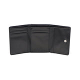 エックスガール 三つ折り財布 レディース かわいい 女子高生 ブランド X-girl 財布 折り財布 ウォレット コンパクト 黒 ブラック 三つ折り 小さめ SILVER GLITTER OVAL LOGO BUCKLE MINI WALLET 105253054008