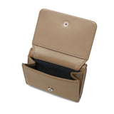 エックスガール 三つ折り財布 レディース かわいい 女子高生 ブランド X-girl 財布 折り財布 ウォレット コンパクト 黒 ブラック 三つ折り 小さめ SILVER GLITTER OVAL LOGO BUCKLE MINI WALLET 105253054008