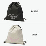 エックスガール ナップサック レディース おしゃれ リュック X-girl かわいい 軽量 ブランド ストリート バッグ 巾着 高校生 女子 大人 ラインストーン ロゴ ブラック A4 RHINESTONE KNAPSACK 105254053008