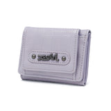 エックスガール 財布 レディース コンパクト ミニ ブランド X-girl 三つ折り 三つ折り財布 かわいい 女子高生 おしゃれ 小さめ ミニ財布 コンパクト財布 クロコ 合皮 MILLS LOGO FAUX CROCO MINI WALLET 105254054018