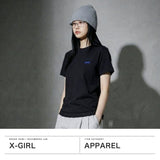 エックスガール Tシャツ レディース X-girl 半袖 綿100% コットン ロゴ ブランド おしゃれ かわいい カジュアル クルーネック トップス カットソー FACEロゴ FACE S/S TEE 105261011007