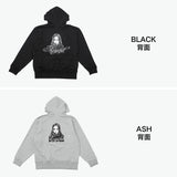 エックスガール パーカー レディース ブランド X-girl ジップパーカー 裏起毛 大きめ おしゃれ かわいい スウェット フーディー ロゴ 秋 冬 RHINESTONE LOGO AND FACE ZIP UP SWEAT HOODIE 105261012017