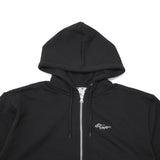 エックスガール パーカー レディース ブランド X-girl ジップパーカー 裏起毛 大きめ おしゃれ かわいい スウェット フーディー ロゴ 秋 冬 RHINESTONE LOGO AND FACE ZIP UP SWEAT HOODIE 105261012017