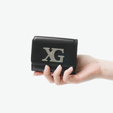 エックスガール 三つ折り財布 財布 レディース コンパクト 三つ折り X-girl ブランド 女子高生 軽い かわいい おしゃれ ミニ 小さめ ミニ財布 カード入れ ロゴ XG EMBLEM CLASP MINI WALLET 105261054012