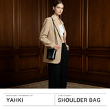 ヤーキ ショルダーバッグ レディース 軽量 YAHKI バッグ 小さめ 小さい コンパクト ミニ 斜めがけ ブランド 大人 上品 レザー クロスボディ ハンドバッグ 手持ち おしゃれ 2WAY W FACE CROSSBODY BAG YH-731small