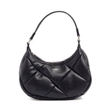 ヤーキ ハンドバッグ レディース 小さめ YAHKI バッグ 軽量 軽い ブランド コンパクト ミニ 上品 大人 おしゃれ かわいい シンプル キルティング ハーフムーン フェイクレザー FAKE LEATHER HAND BAG YH-745