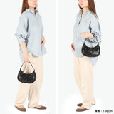 ヤーキ ハンドバッグ レディース 小さめ YAHKI バッグ 軽量 軽い ブランド コンパクト ミニ 上品 大人 おしゃれ かわいい シンプル キルティング ハーフムーン フェイクレザー FAKE LEATHER HAND BAG YH-745