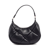 ヤーキ ハンドバッグ レディース 小さめ YAHKI バッグ 軽量 軽い ブランド コンパクト ミニ 上品 大人 おしゃれ かわいい シンプル キルティング ハーフムーン フェイクレザー FAKE LEATHER HAND BAG YH-745