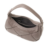 ヤーキ ハンドバッグ レディース 小さめ YAHKI バッグ 軽量 軽い ブランド コンパクト ミニ 上品 大人 おしゃれ かわいい シンプル キルティング ハーフムーン フェイクレザー FAKE LEATHER HAND BAG YH-745