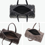 ヤーキ ボストンバッグ レディース かわいい 軽量 キルティング YAHKI バッグ ショルダーバッグ ブランド 小さめ ミニショルダー おしゃれ シンプル ロゴ ロール型 合皮 2WAY FAKE CROSSBODY BAG YH-746