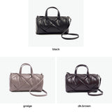 ヤーキ ボストンバッグ レディース かわいい 軽量 キルティング YAHKI バッグ ショルダーバッグ ブランド 小さめ ミニショルダー おしゃれ シンプル ロゴ ロール型 合皮 2WAY FAKE CROSSBODY BAG YH-746