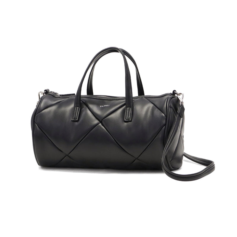 ヤーキ ボストンバッグ レディース かわいい 軽量 キルティング YAHKI バッグ ショルダーバッグ ブランド 小さめ ミニショルダー おしゃれ シンプル ロゴ ロール型 合皮 2WAY FAKE CROSSBODY BAG YH-746