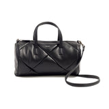 ヤーキ ボストンバッグ レディース かわいい 軽量 キルティング YAHKI バッグ ショルダーバッグ ブランド 小さめ ミニショルダー おしゃれ シンプル ロゴ ロール型 合皮 2WAY FAKE CROSSBODY BAG YH-746