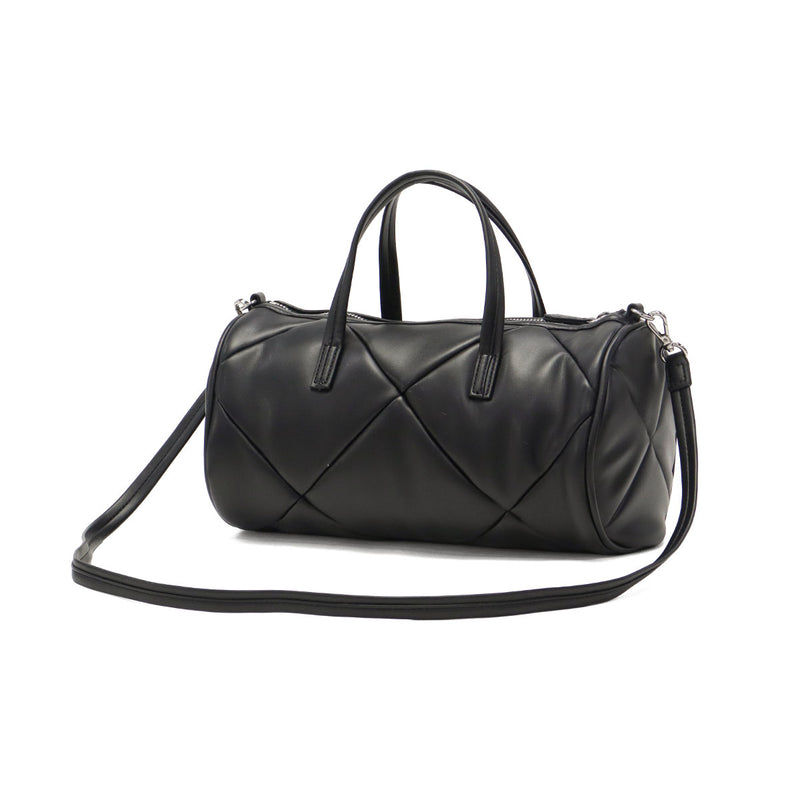 ヤーキ ボストンバッグ レディース かわいい 軽量 キルティング YAHKI バッグ ショルダーバッグ ブランド 小さめ ミニショルダー おしゃれ シンプル ロゴ ロール型 合皮 2WAY FAKE CROSSBODY BAG YH-746