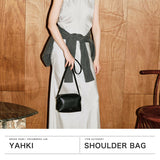 ヤーキ ショルダーバッグ レディース 軽量 YAHKI バッグ 小さめ コンパクト ミニ 斜めがけ 大人 上品 ブランド ショルダー クロスボディ レザー 革 おしゃれ シンプル SHRINK SOFT W FACE CROSSBODY BAG YH-751
