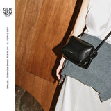 ヤーキ ショルダーバッグ レディース 軽量 YAHKI バッグ 小さめ コンパクト ミニ 斜めがけ 大人 上品 ブランド ショルダー クロスボディ レザー 革 おしゃれ シンプル SHRINK SOFT W FACE CROSSBODY BAG YH-751