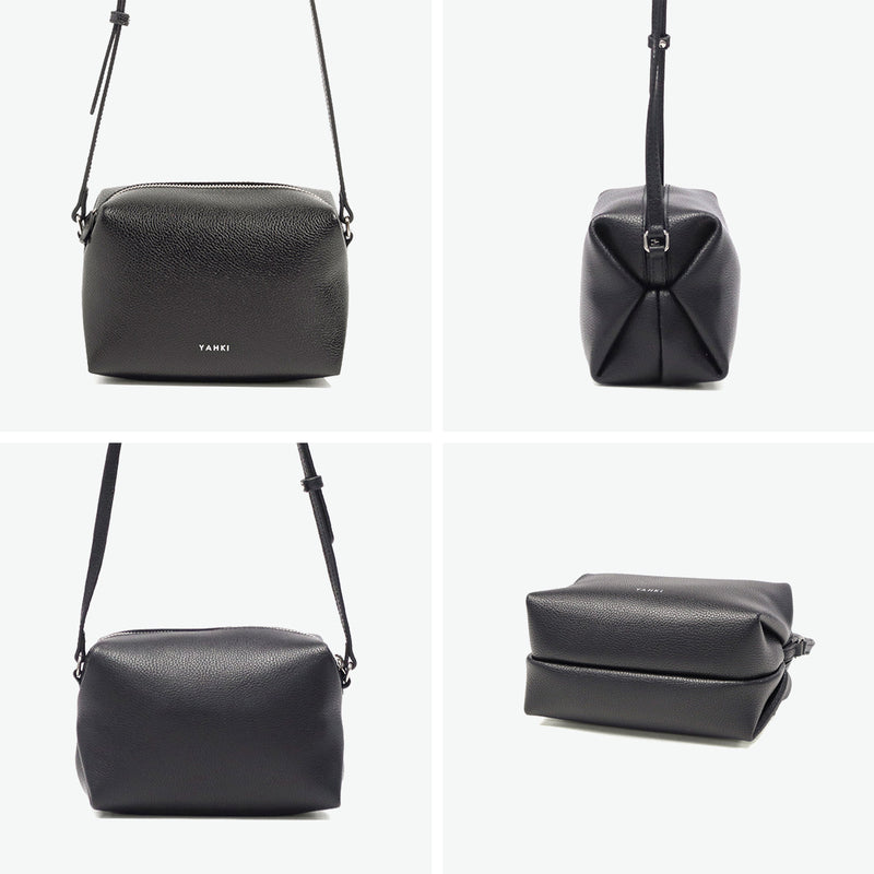 ヤーキ ショルダーバッグ レディース 軽量 YAHKI バッグ 小さめ コンパクト ミニ 斜めがけ 大人 上品 ブランド ショルダー クロスボディ レザー 革 おしゃれ シンプル SHRINK SOFT W FACE CROSSBODY BAG YH-751