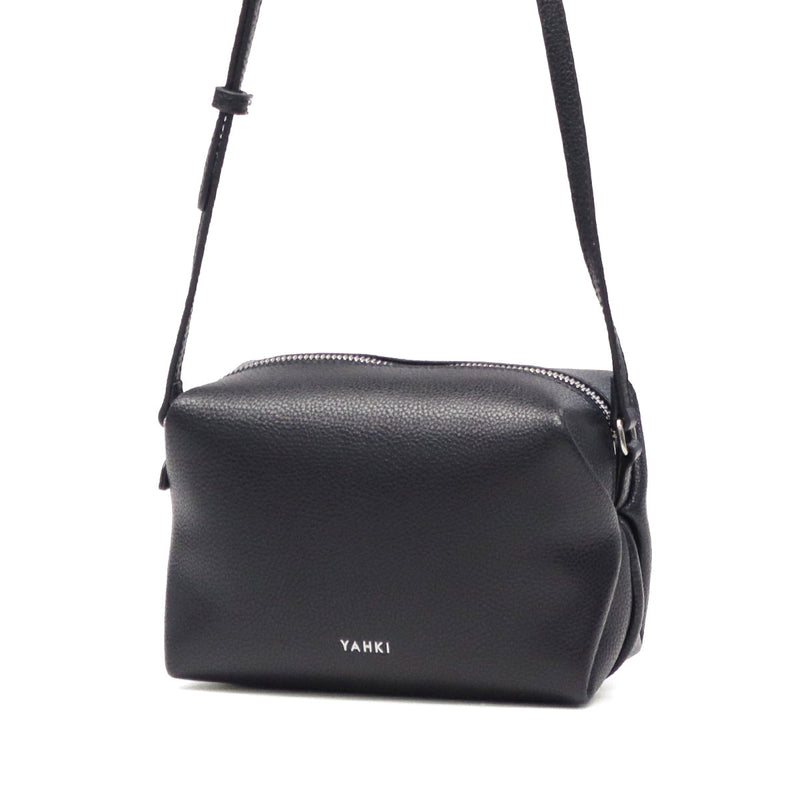 ヤーキ ショルダーバッグ レディース 軽量 YAHKI バッグ 小さめ コンパクト ミニ 斜めがけ 大人 上品 ブランド ショルダー クロスボディ レザー 革 おしゃれ シンプル SHRINK SOFT W FACE CROSSBODY BAG YH-751