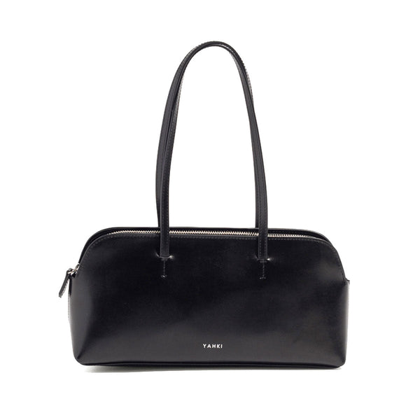 ヤーキ ハンドバッグ レディース YAHKI バッグ 軽量 小さめ コンパクト 革 レザー 肩掛け 手持ち ブランド 大人 上品 おしゃれ かわいい シンプル ボストン型 横長 横型 SOFT W FACE SHOULDER BAG YH-752