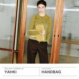 ヤーキ ハンドバッグ レディース YAHKI バッグ 軽量 小さめ コンパクト 革 レザー 肩掛け 手持ち ブランド 大人 上品 おしゃれ かわいい シンプル ボストン型 横長 横型 SOFT W FACE SHOULDER BAG YH-752