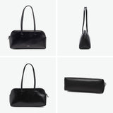 ヤーキ ハンドバッグ レディース YAHKI バッグ 軽量 小さめ コンパクト 革 レザー 肩掛け 手持ち ブランド 大人 上品 おしゃれ かわいい シンプル ボストン型 横長 横型 SOFT W FACE SHOULDER BAG YH-752